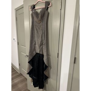 Silver  Size 8 Train dress